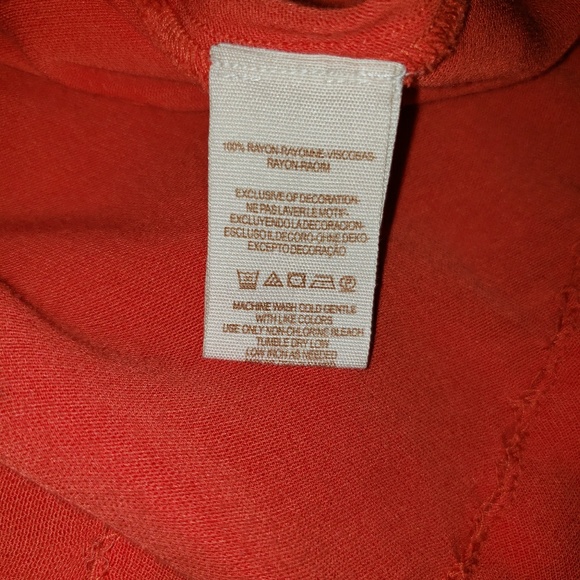 Free People NWT SZ S Embroidered Orange Dress - Picture 5 of 8